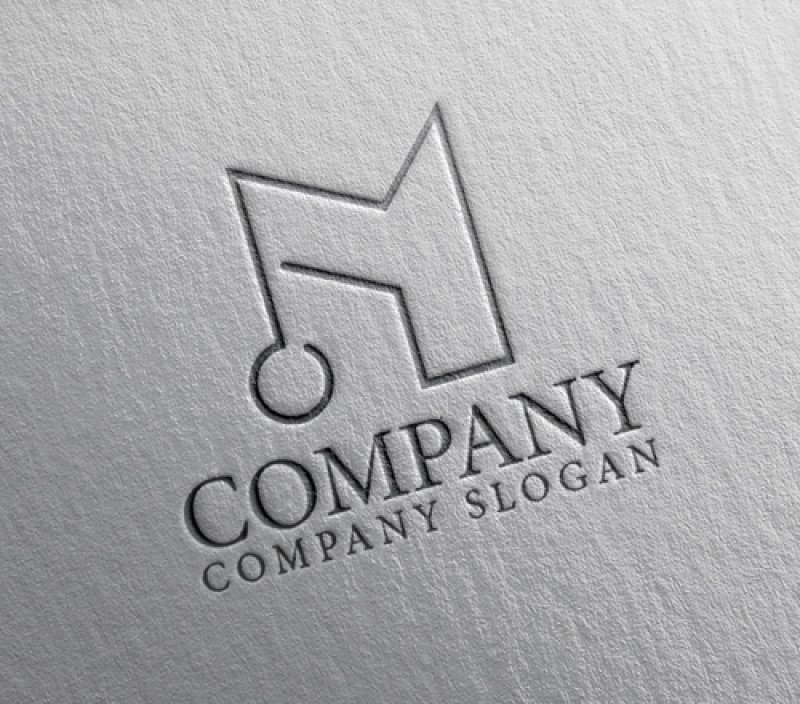 画像2: M・音符・家・アルファベット・ロゴ・マークデザイン5200 (2)