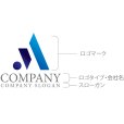 画像10: M・A・輪・グラデーション・アルファベット・ロゴ・マークデザイン5201