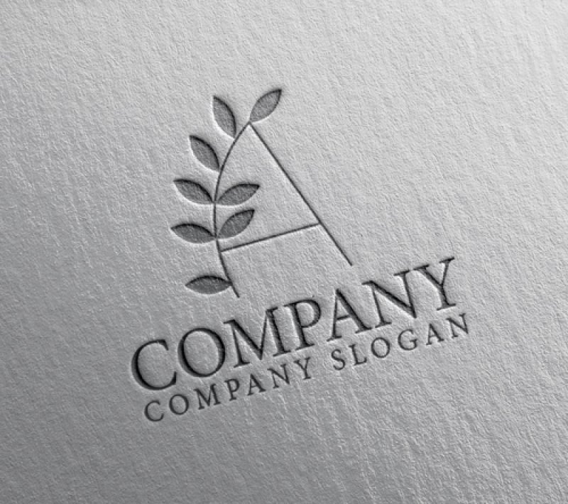 画像2: A・葉・成長・アルファベット・ロゴ・マークデザイン5206 (2)