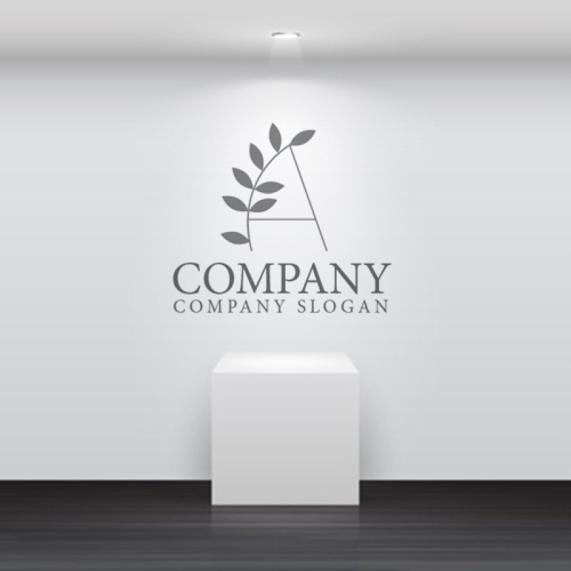 画像5: A・葉・成長・アルファベット・ロゴ・マークデザイン5206 (5)