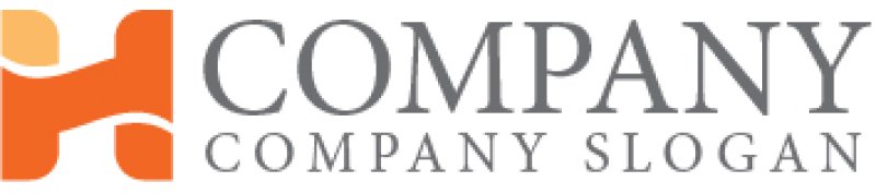 画像7: H・曲線・アルファベット・ロゴ・マークデザイン5209 (7)