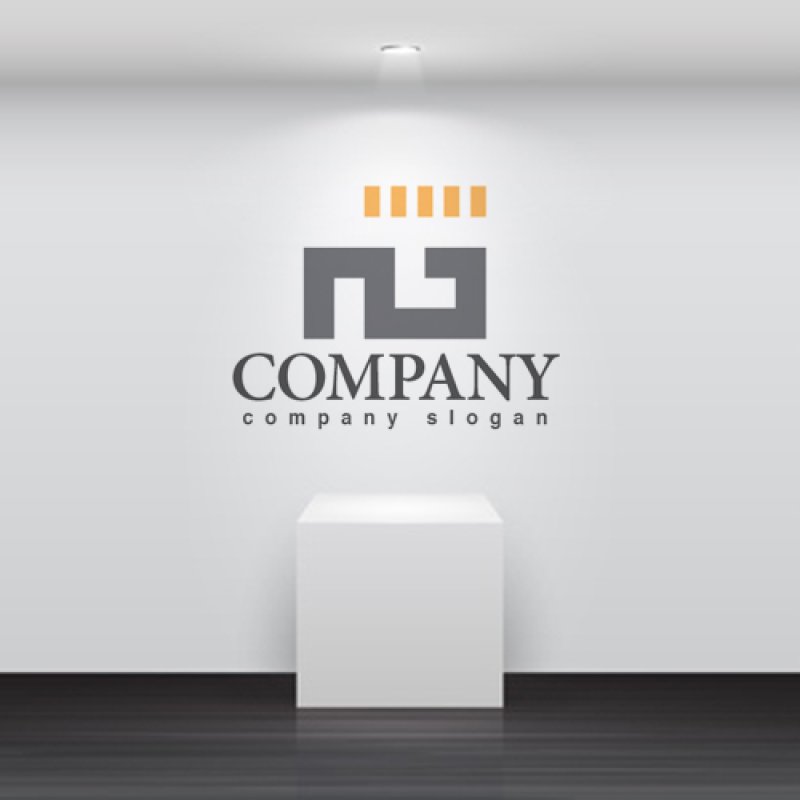 画像5: G・N・点線・アルファベット・ロゴ・マークデザイン5214 (5)