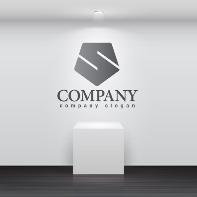 画像5: S・五角形・グラデーション・アルファベット・ロゴ・マークデザイン5217 (5)