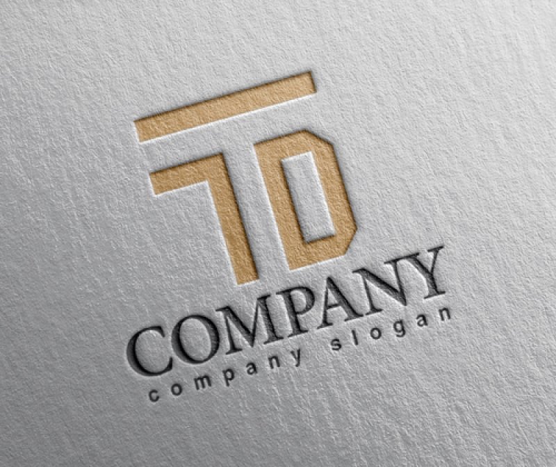 画像2: T・D・アルファベット・ロゴ・マークデザイン5225 (2)