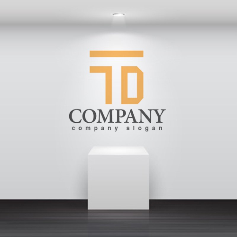 画像5: T・D・アルファベット・ロゴ・マークデザイン5225 (5)