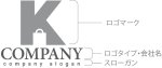 画像10: K・バック・ショッピング・アルファベット・ロゴ・マークデザイン5228 (10)