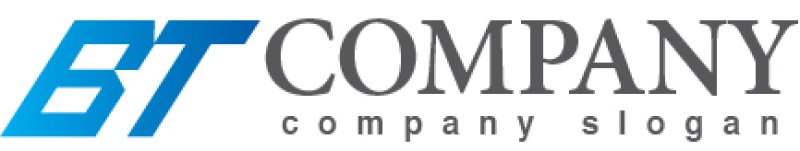 画像7: B・T・グラデーション・アルファベット・ロゴ・マークデザイン5244 (7)