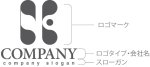 画像10: K・C・アルファベット・ロゴ・マークデザイン5252 (10)