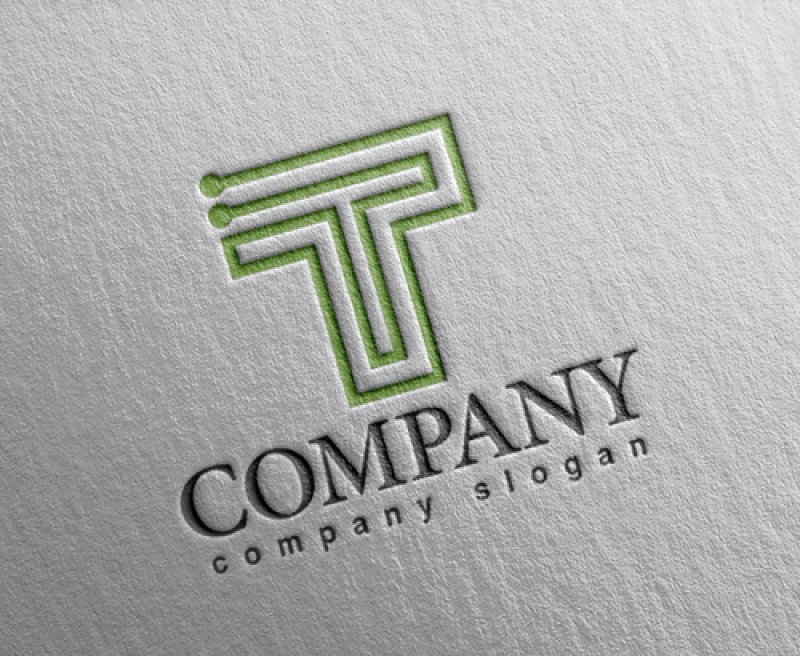 画像2: T・回路・アルファベット・ロゴ・マークデザイン5280 (2)