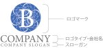 画像8: B・輪・曲線・アルファベット・ロゴ・マークデザイン5292 (8)