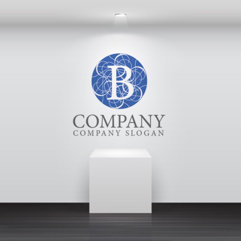 画像4: B・輪・曲線・アルファベット・ロゴ・マークデザイン5292 (4)