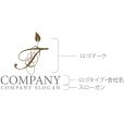 画像9: T・曲線・葉・アルファベット・ロゴ・マークデザイン5294