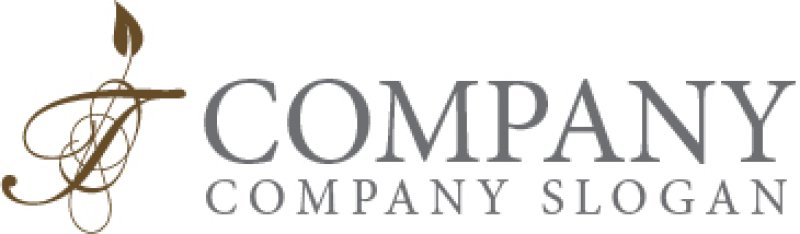 画像6: T・曲線・葉・アルファベット・ロゴ・マークデザイン5294 (6)