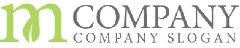 画像7: m・葉・アルファベット・ロゴ・マークデザイン5298 (7)