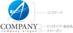 画像10: A・輪・グラデーション・アルファベット・ロゴ・マークデザイン5305 (10)