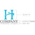 画像10: H・曲線・人・アルファベット・会社ロゴ・マークデザイン5307