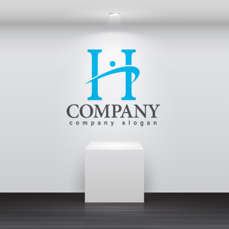 画像5: H・曲線・人・アルファベット・会社ロゴ・マークデザイン5307 (5)