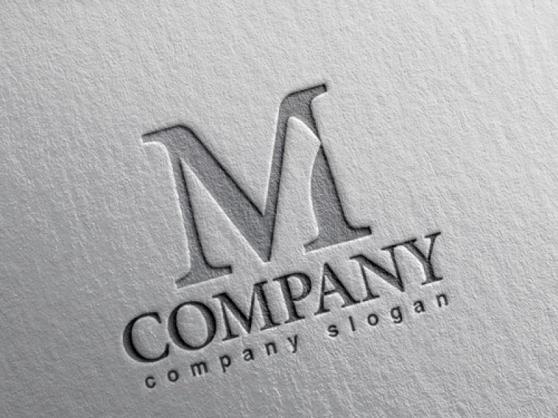 画像2: M・シンプル・グラデーション・アルファベット・ロゴ・マークデザイン5311 (2)
