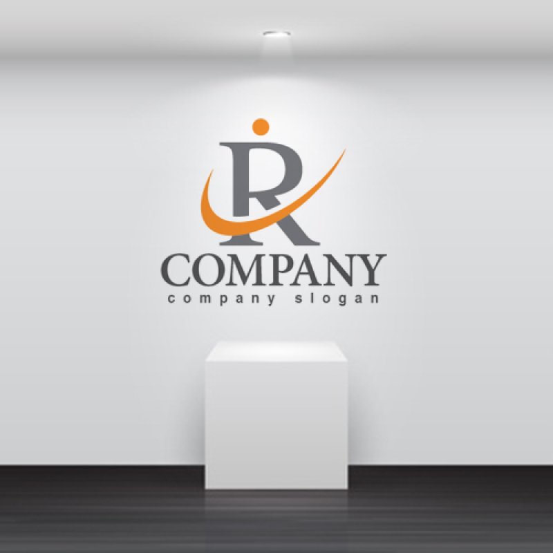 画像5: R・曲線・人・アルファベット・ロゴ・マークデザイン5324 (5)