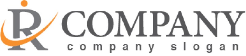 画像7: R・曲線・人・アルファベット・ロゴ・マークデザイン5324 (7)