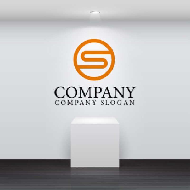 画像2: S・流れ・アルファベット・ロゴ・マークデザイン533 (2)