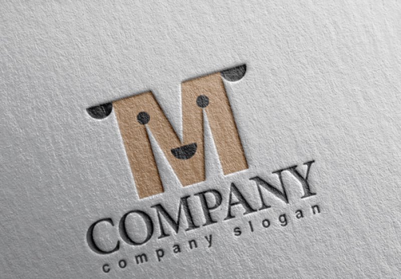 画像2: M・犬・アルファベット・ロゴ・マークデザイン5343 (2)