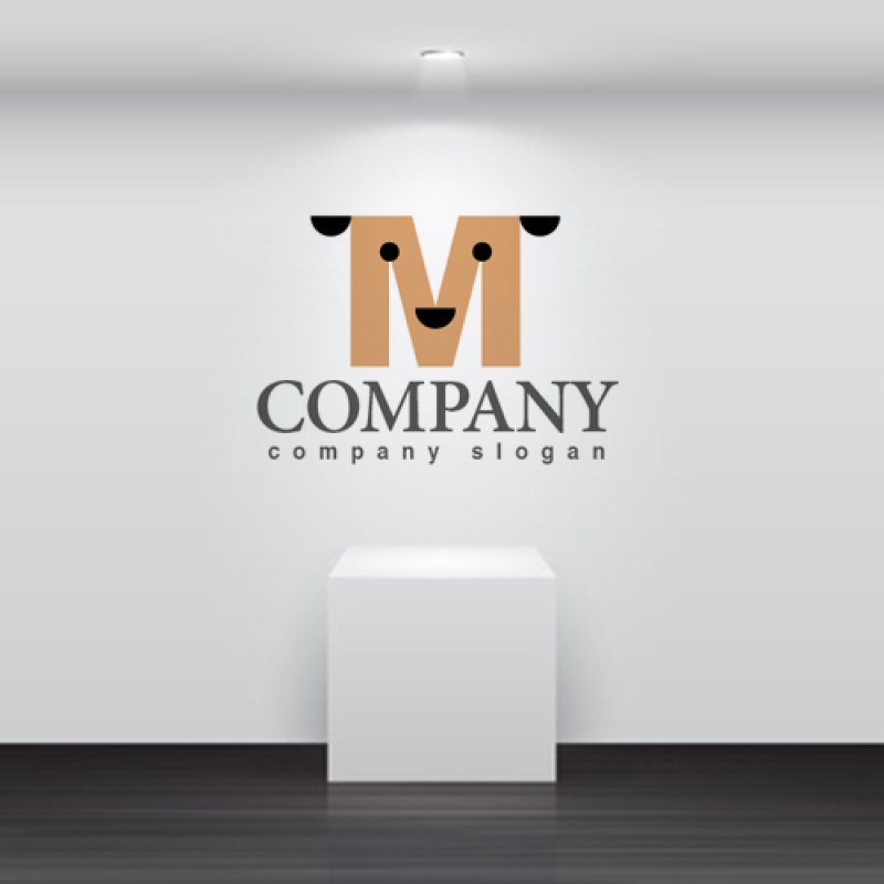 画像5: M・犬・アルファベット・ロゴ・マークデザイン5343 (5)