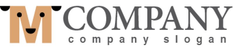 画像7: M・犬・アルファベット・ロゴ・マークデザイン5343 (7)