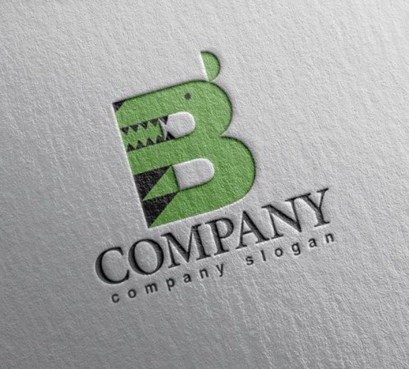 画像2: B・犬・アルファベット・ロゴ・マークデザイン5345 (2)