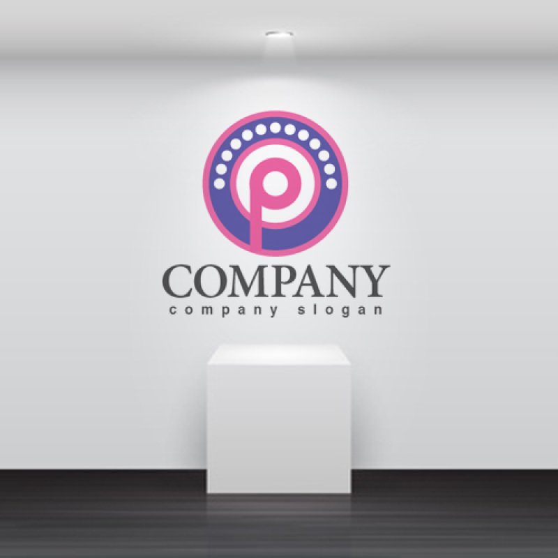 画像5: P・輪・ネオン・アルファベット・ロゴ・マークデザイン5348 (5)