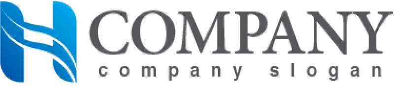 画像7: H・波・グラデーション・アルファベット・ロゴ・マークデザイン5358 (7)