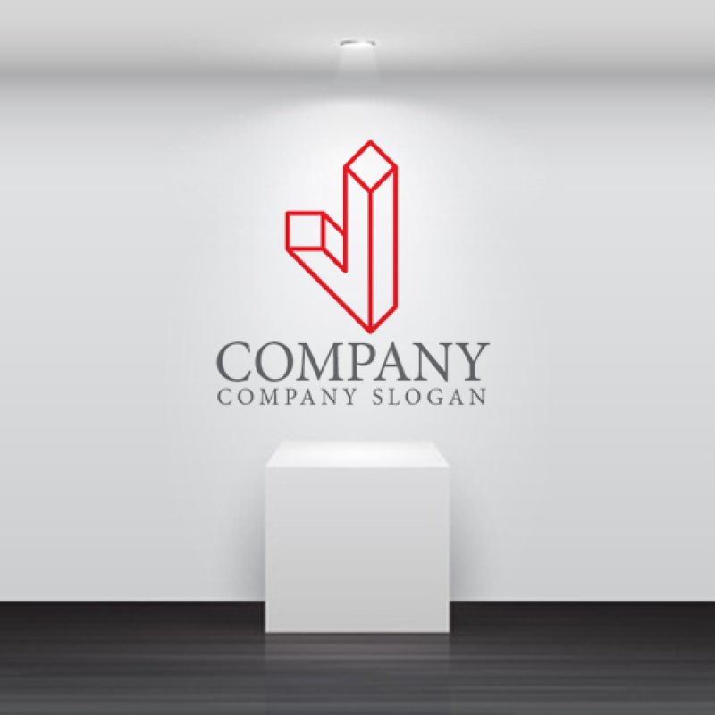 画像5: J・角棒・アルファベット・ロゴ・マークデザイン5363 (5)