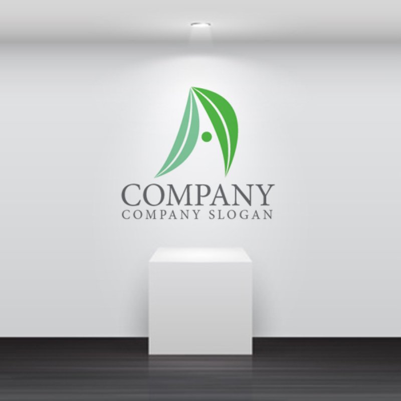 画像2: A・葉・アルファベット・ロゴ・マークデザイン5365 (2)