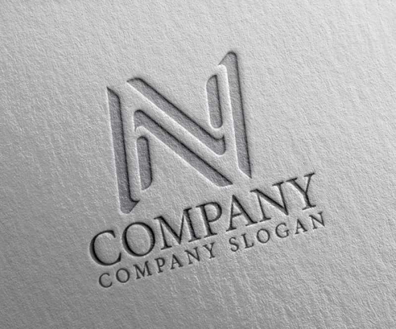 画像2: N・シンプル・アルファベット・ロゴ・マークデザイン5370 (2)