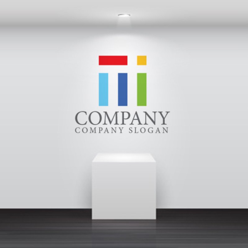 画像5: M・積み木・四角・アルファベット・ロゴ・マークデザイン5373 (5)