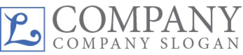 画像7: L・ハート・四角・アルファベット・ロゴ・マークデザイン5377 (7)