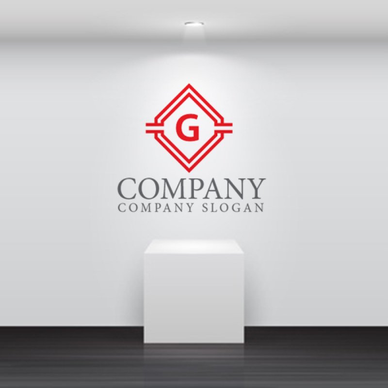 画像5: G・菱形・アルファベット・ロゴ・マークデザイン5380 (5)
