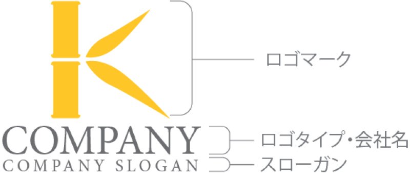 画像10: K・竹・笹・アルファベット・ロゴ・マークデザイン5386 (10)