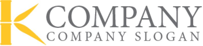 画像7: K・竹・笹・アルファベット・ロゴ・マークデザイン5386 (7)