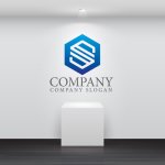 画像5: S・六角形・グラデーション・会社ロゴ・マークデザイン5388 (5)