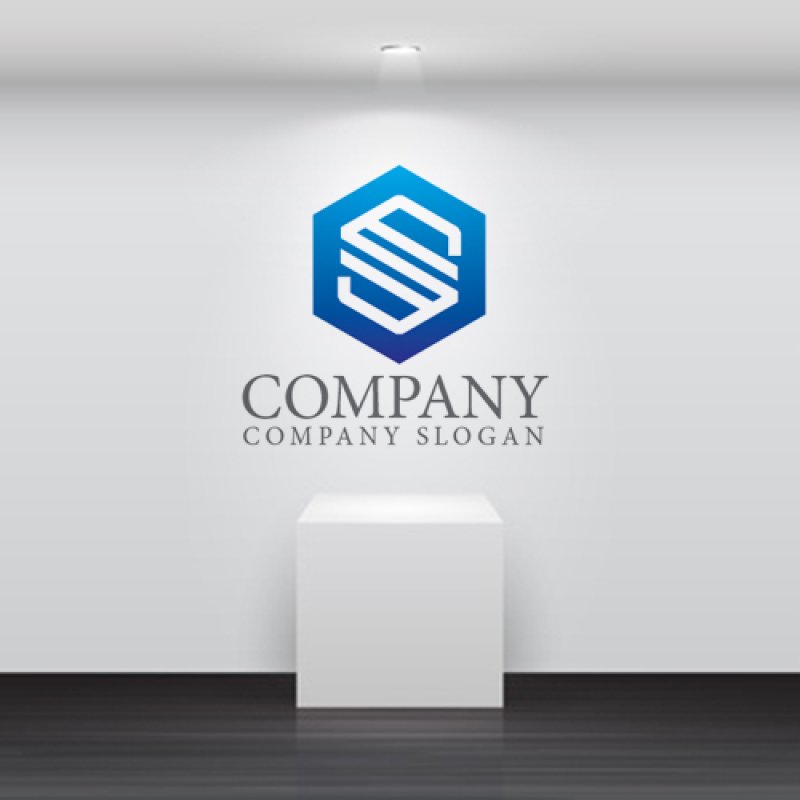 画像5: S・六角形・グラデーション・会社ロゴ・マークデザイン5388 (5)