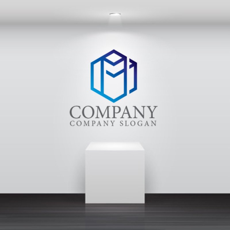 画像5: M・六角形・グラデーション・会社ロゴ・マークデザイン5393 (5)