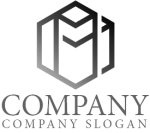 画像6: M・六角形・グラデーション・会社ロゴ・マークデザイン5393 (6)