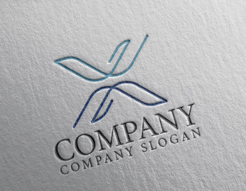 画像2: X・クリップ・線・アルファベット・ロゴ・マークデザイン5396 (2)