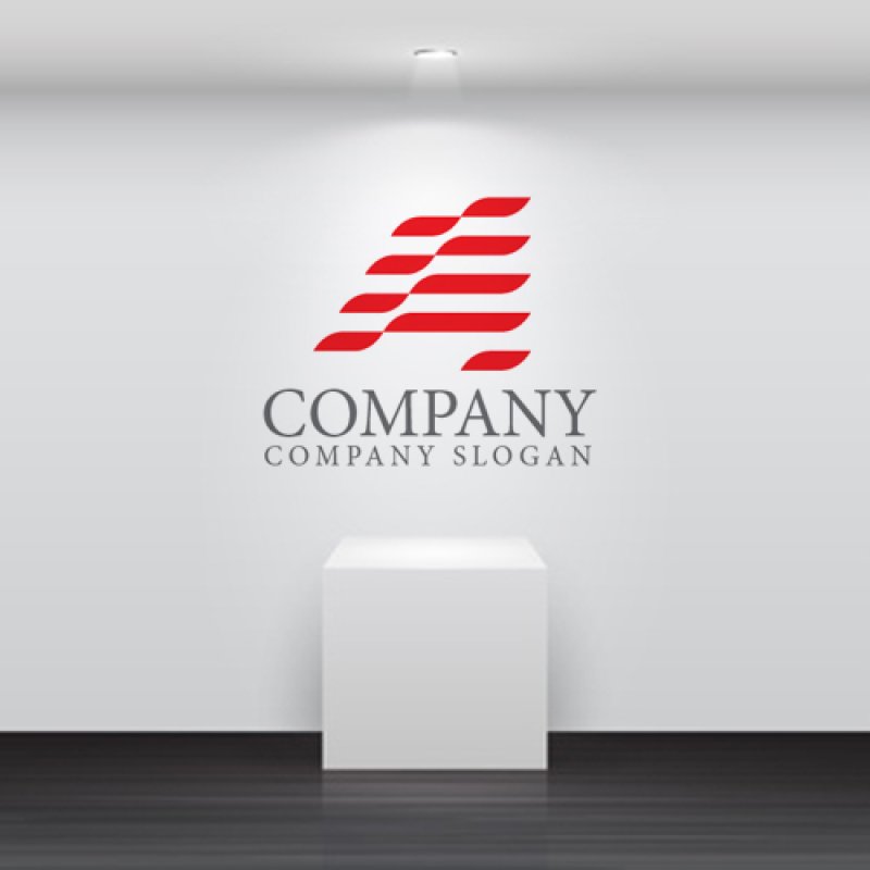 画像5: A・波・アルファベット・ロゴ・マークデザイン5397 (5)