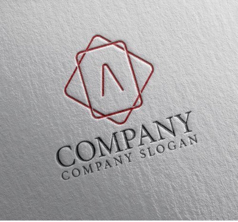 画像2: A・四角・アルファベット・ロゴ・マークデザイン5398 (2)