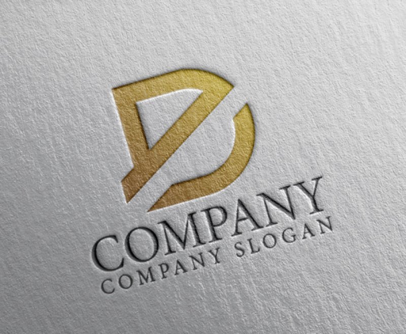 画像2: D・e・ゴールド・アルファベット・ロゴ・マークデザイン5399 (2)