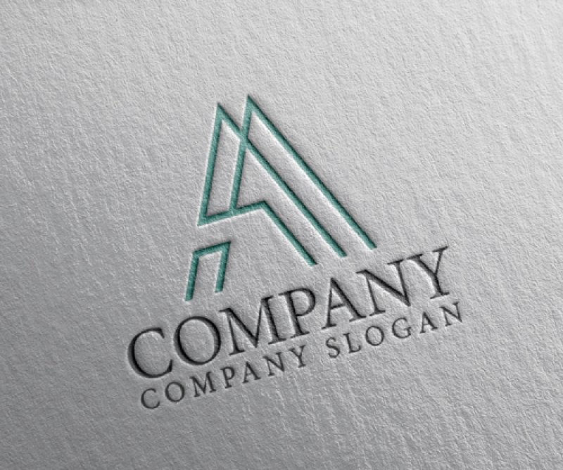 画像2: A・三角・線・アルファベット・ロゴ・マークデザイン5401 (2)