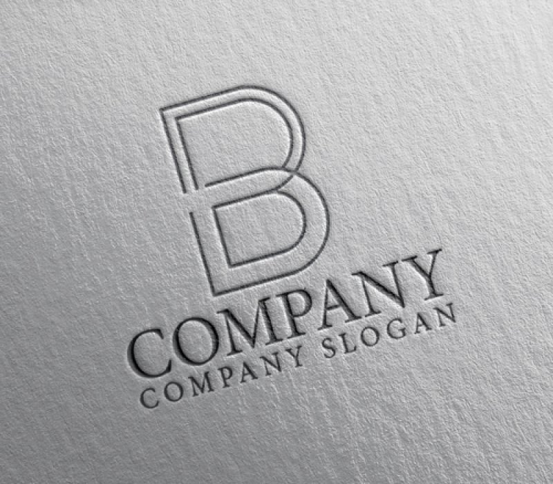 画像2: B・線・アルファベット・ロゴ・マークデザイン5403 (2)
