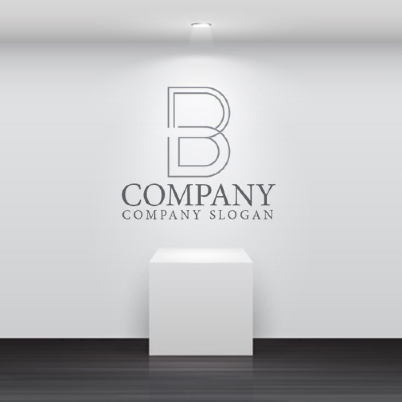 画像5: B・線・アルファベット・ロゴ・マークデザイン5403 (5)